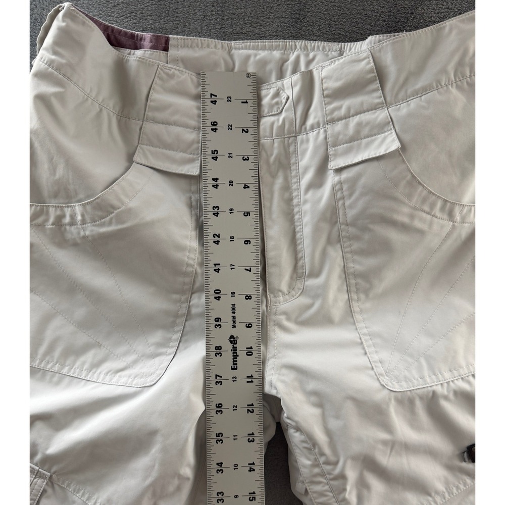 Sims Womens Cargo Snow Pants White Insulated Ski Snowboard Trousers Large - Picture 8 of 9